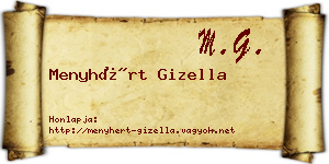 Menyhért Gizella névjegykártya
